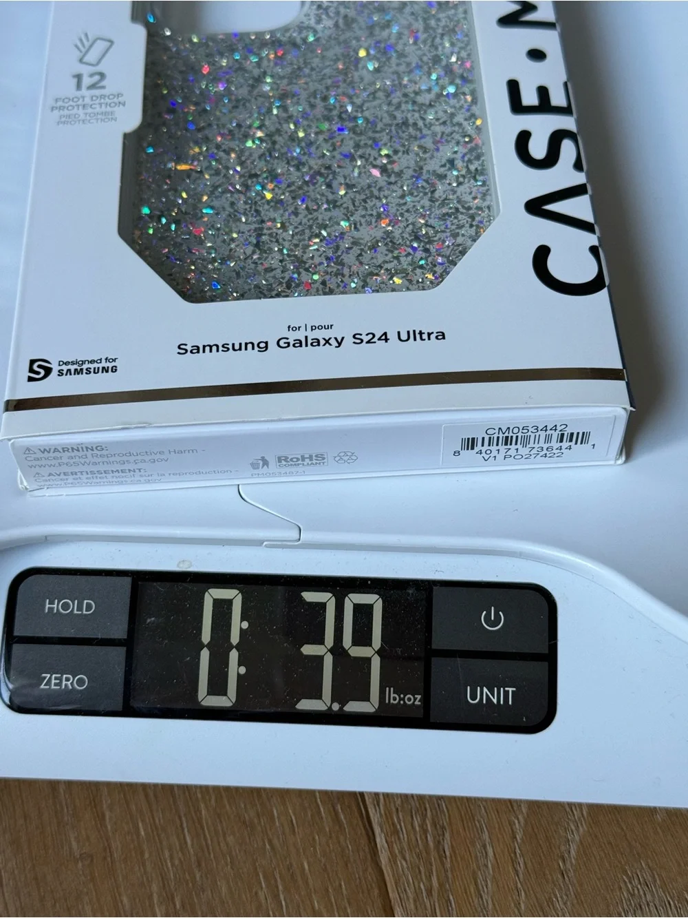 New Case-Mate Glitter Sparkle Phone Case Samsung Galaxy S24 Ultra Silver Sparkle